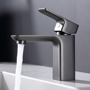 Basin Taps Faucet Black Mixer Tap Torneira De Banheiro Gun Black Brass Modern Single Handle Single Hole 5 Years Taps Ceramic