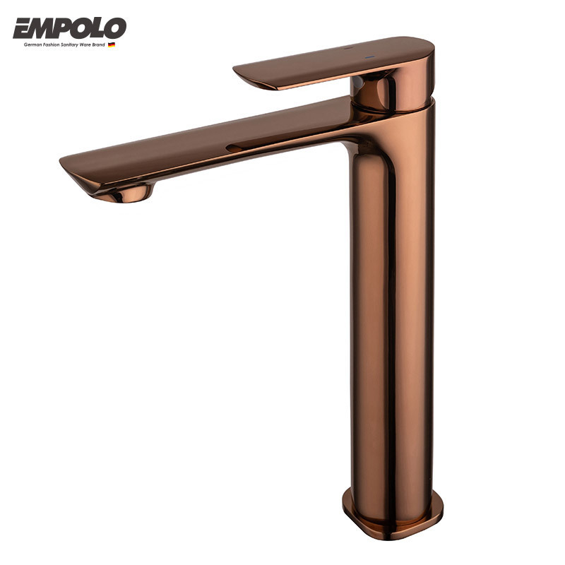 Empolo tap for bathroom brass faucet rose gold faucet apartment rose gold water tap