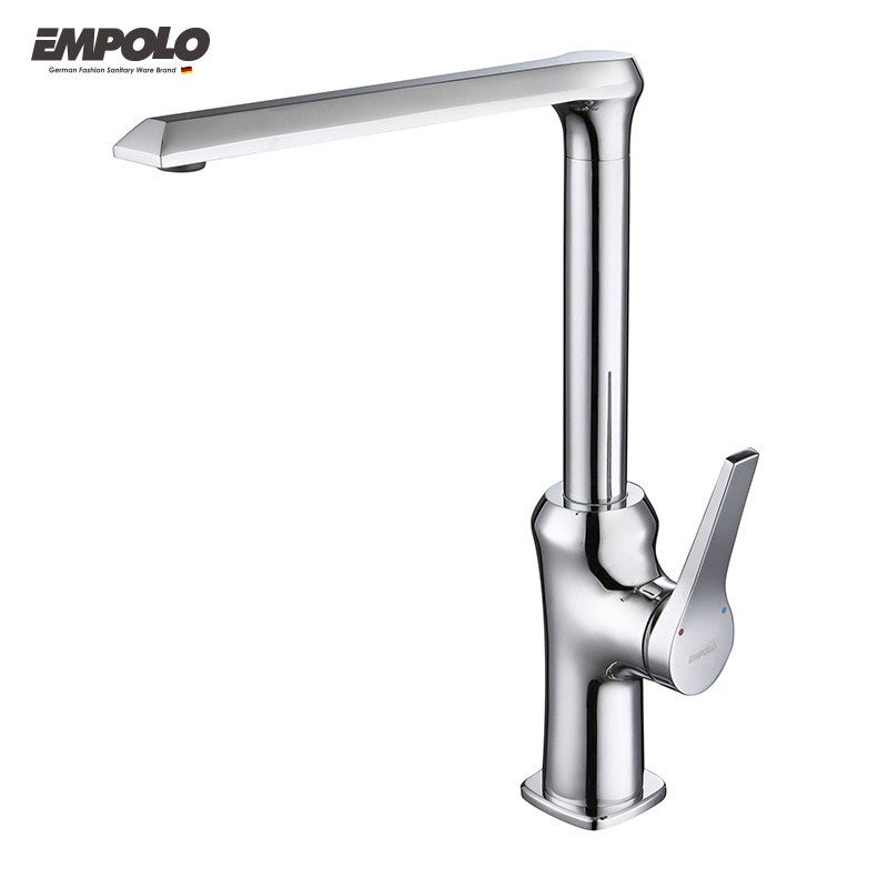 Empolo Luxury Single Handle Kitchen Basin Sink Faucets Bathroom Brass Health Mixer Water Tap Bridge Waterfall Kitchen mixer