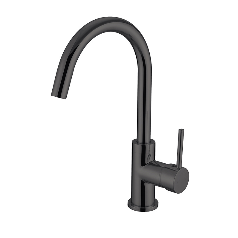 Empolo Upc gun metal Aquasource Rectangular Kitchen Sink Faucet With Faucet Single Hole Cover Griferia Para Lavamanos