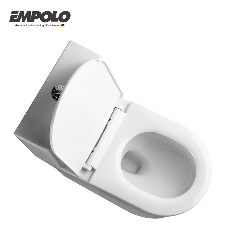 Empolo Luxury Ground WC Fur Bauschtel Toilet Bowl Sanitary Ware One Piece Toilet Sets Hotel Bathroom Use Ceramic Toilets