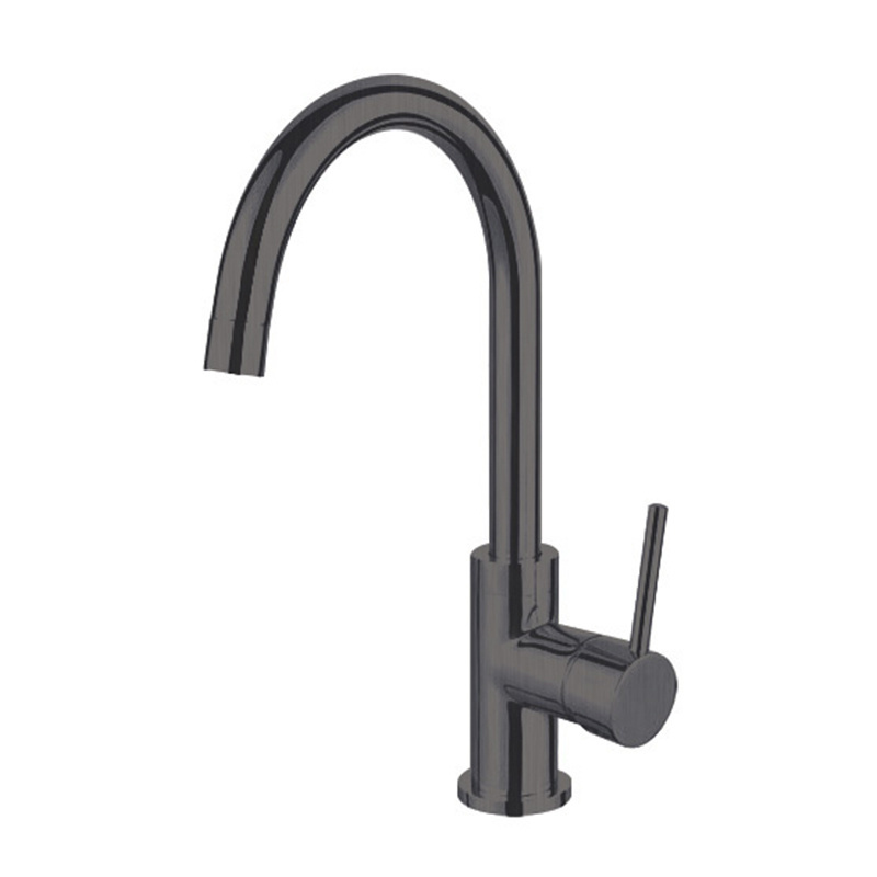 Empolo Upc gun metal Aquasource Rectangular Kitchen Sink Faucet With Faucet Single Hole Cover Griferia Para Lavamanos