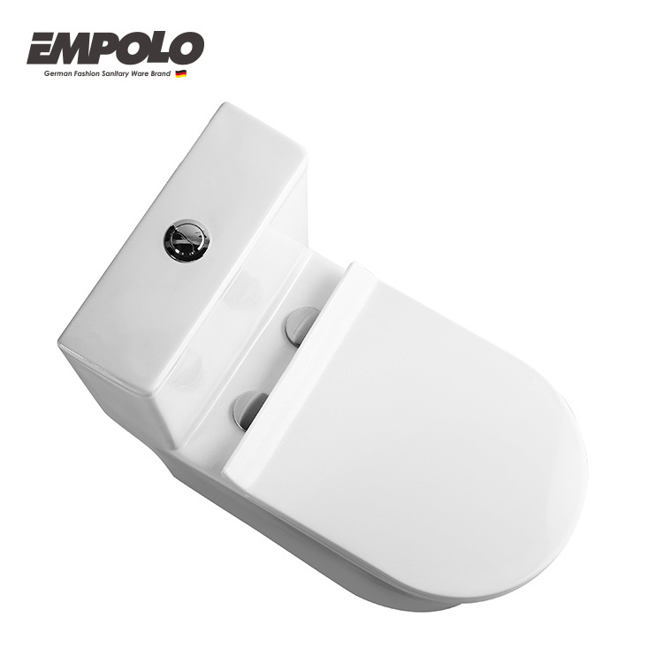 Empolo Luxury Ground WC Fur Bauschtel Toilet Bowl Sanitary Ware One Piece Toilet Sets Hotel Bathroom Use Ceramic Toilets