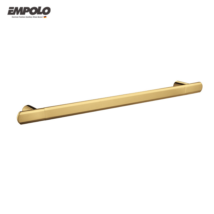 Empolo Luxury golden bathroom brass accessories set for hotel apartment bathroom project gold showergold bathroom accessories