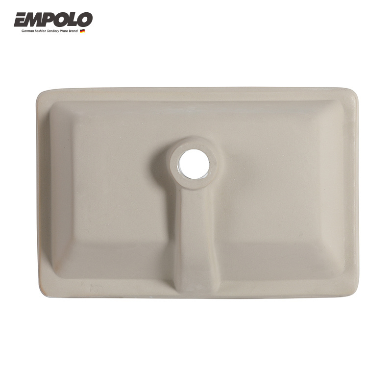 Empolo white bathroom vanity made in china ceramic basin rectangle under counter undermount sinks wash basin hotel basin sink