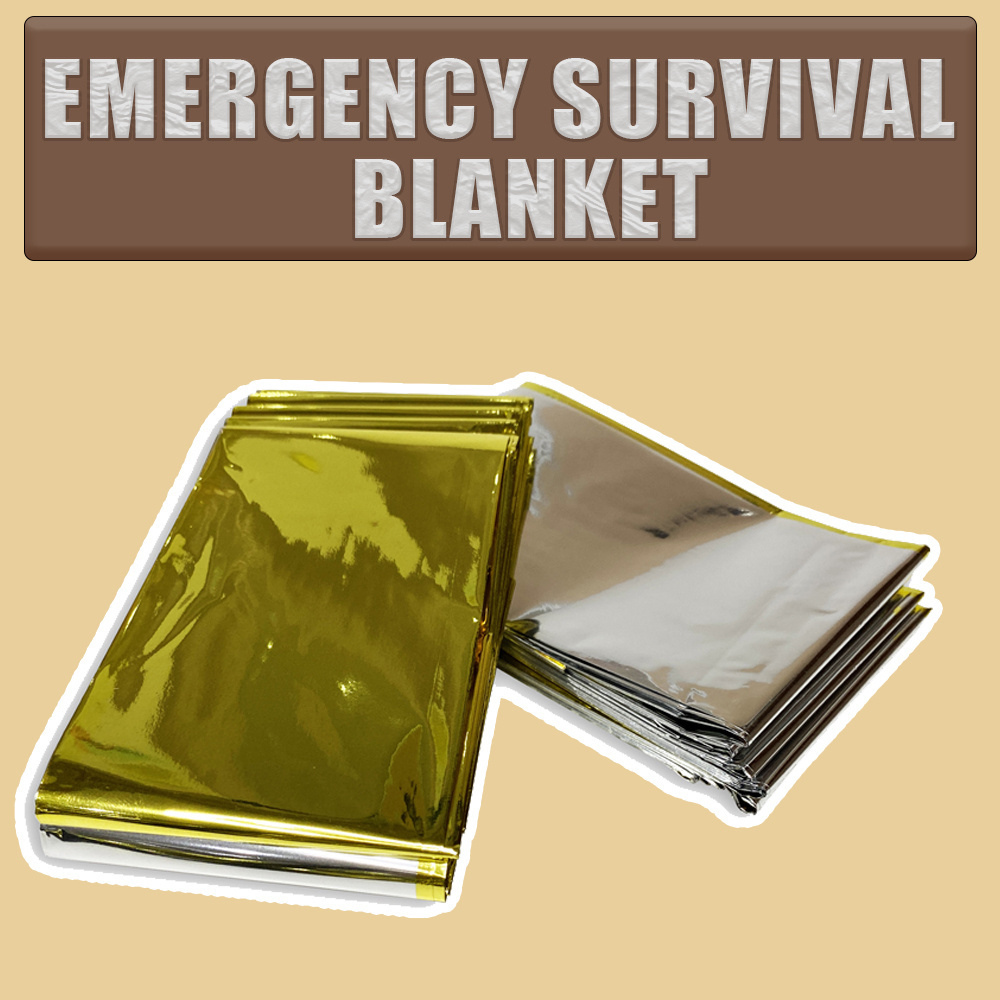 Waterproof Mylar Thermal Blanket for Backpacking First Aid Kit Ce OEM Service Viking Bracelet Soccer Ball Space Blanket Manual