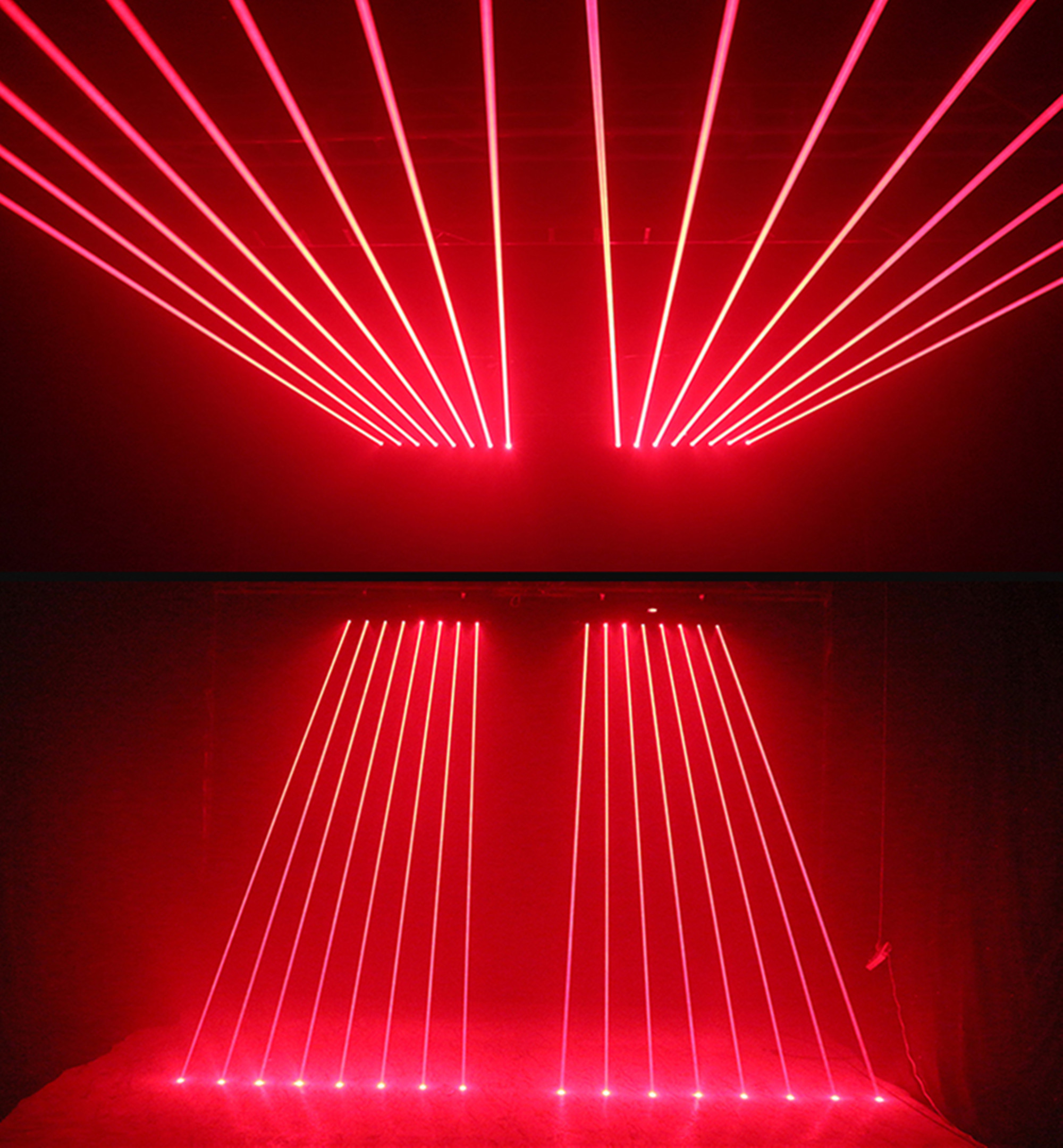 8 Eyes DJ Disco Move Head Laser Lamp Stage Lighting Party Rotating Beam Red Laser Light