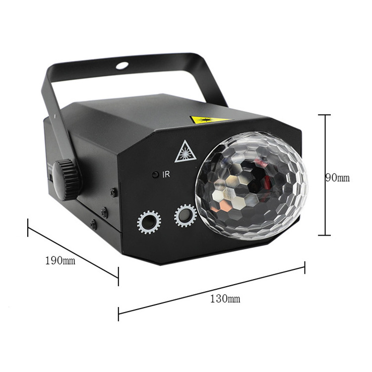 2 Lens Laser 1 Rgb Dj Stage Projector Aluminum Alloy Laser Magic Led Light Disco Ball