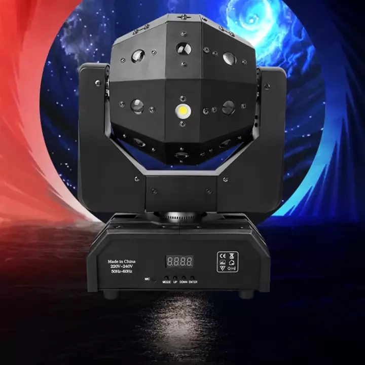 Professional 16X3W  Laser DJ Disco Ball Lights LED Beam Laser Strobe 3 in 1 Moving Head Football Light