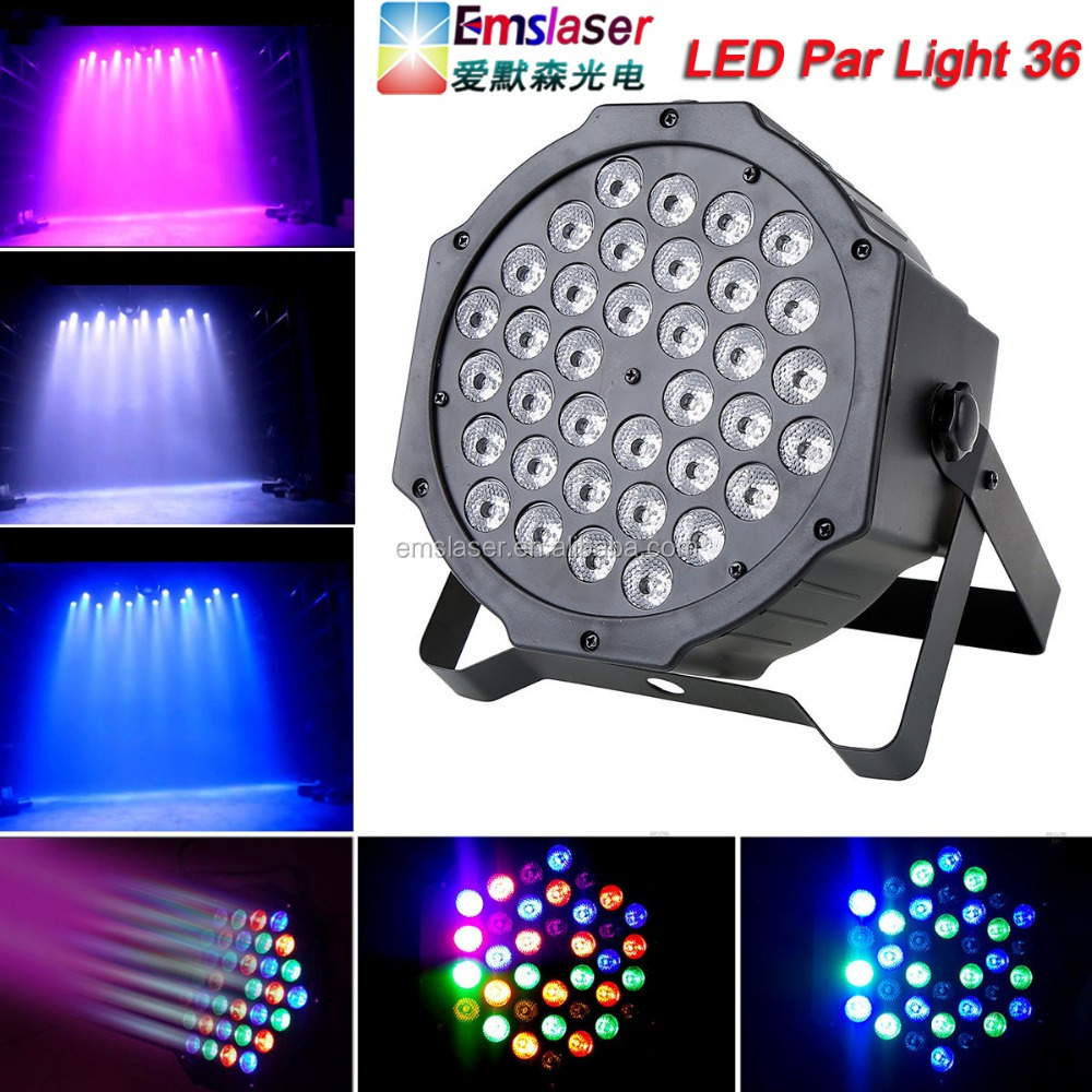 RGB DMX512 36 LED Par Lights Sound Activated Remote Control DJ Disco Bar Party Stage Lighting