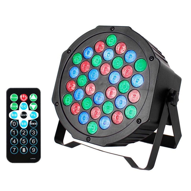 RGB DMX512 36 LED Par Lights Sound Activated Remote Control DJ Disco Bar Party Stage Lighting