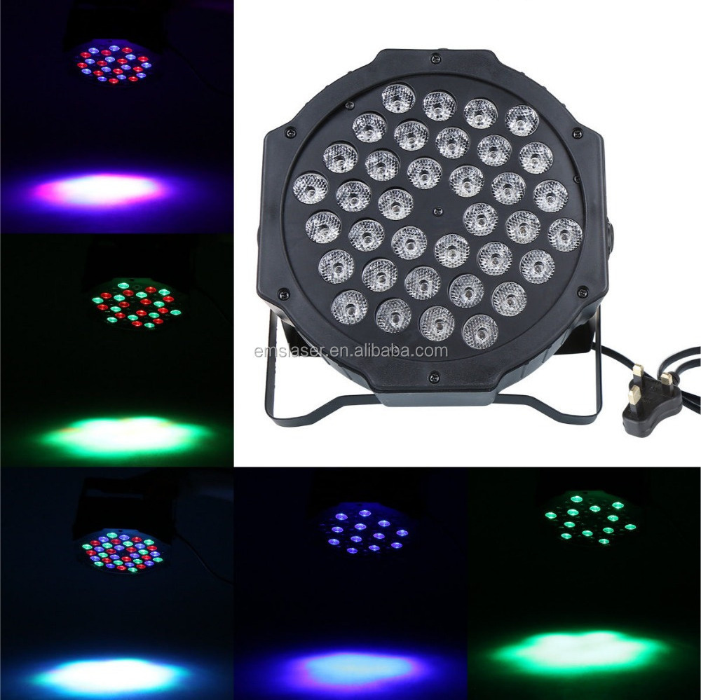 RGB DMX512 36 LED Par Lights Sound Activated Remote Control DJ Disco Bar Party Stage Lighting