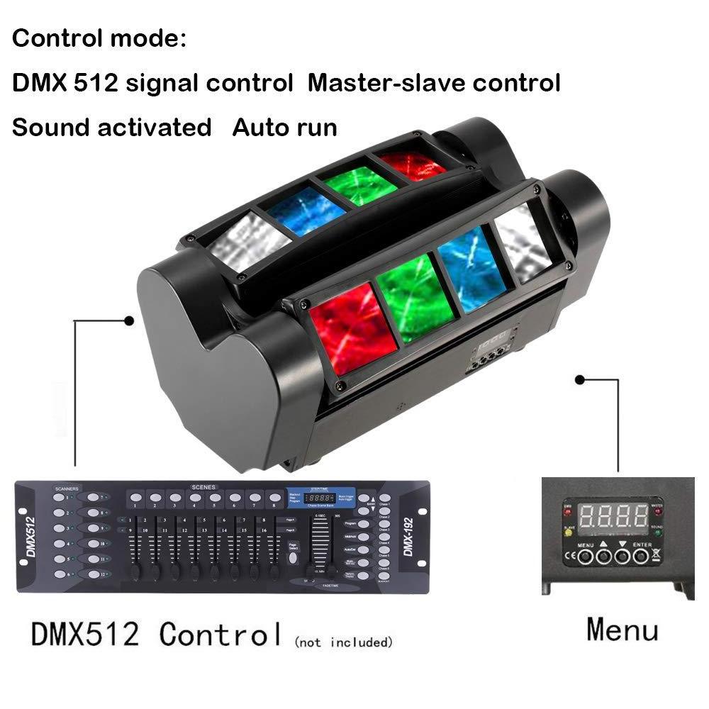 Smart Party Festival Disco Show Wedding RGBW Stage Light DMX512 Sound Control Spider Moving Head DJ Stage Lighting