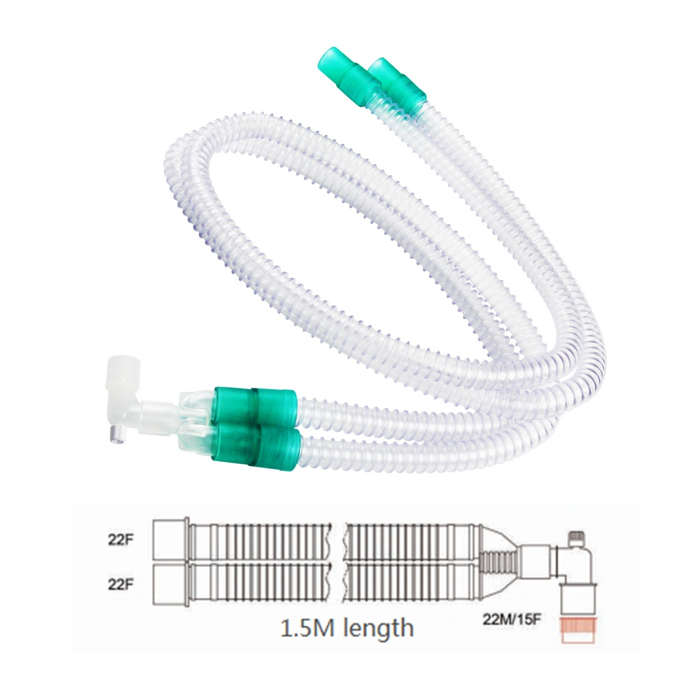 Disposable Clear Medical Breathing Circuit High Temperature Sterilization Gel Threaded Pipe Corrugated Tube