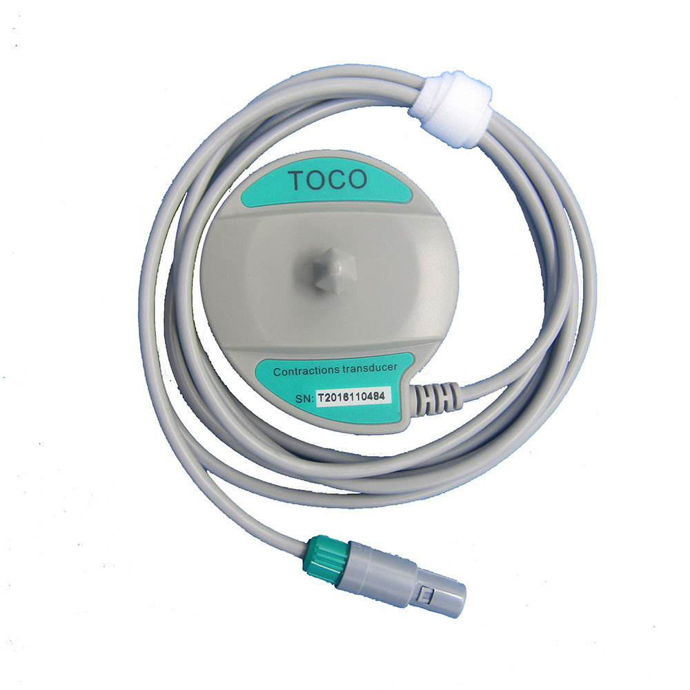 Compatible with Comen STAR5000/5000C Reusable Medical Fetal Device Toco Transducer Probe for Monitor System