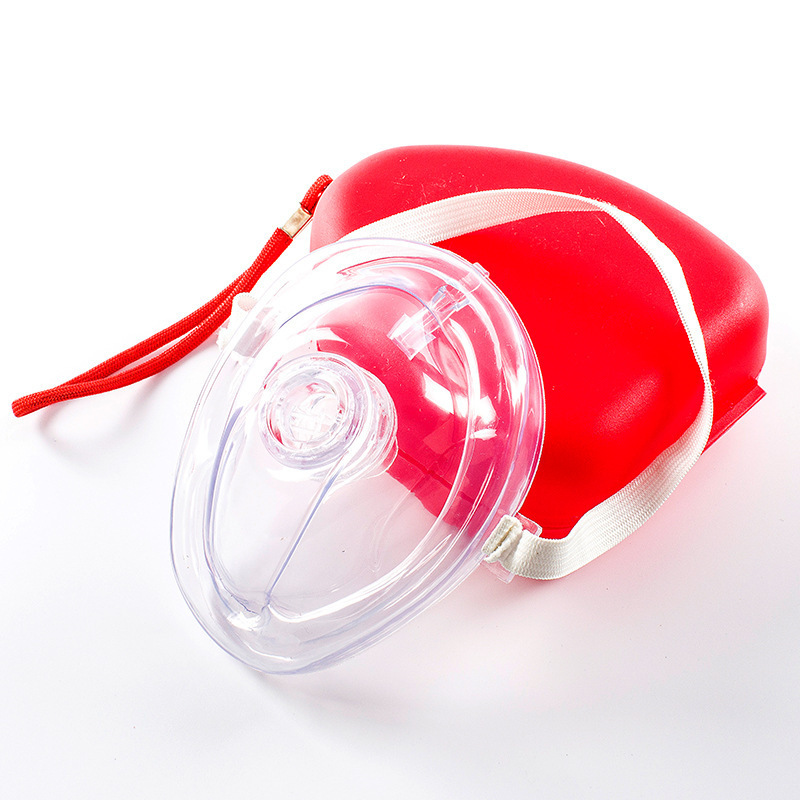 Professional First Aid CPR Breathing Mask Protect Rescuers Artificial Respiration Reusable With One-way Valve Tools