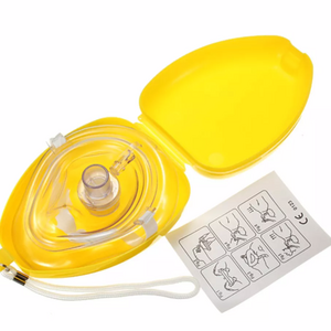 Professional First Aid CPR Breathing Mask Protect Rescuers Training Artificial Respiration Reusable With One-way Valve Tools