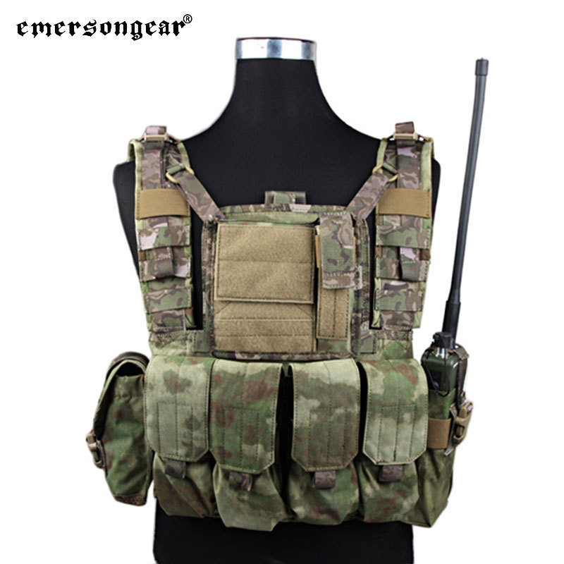 Emersongear Outdoor Oxford Chaleco Tactico Plate Carrier AK Chest Rig with RRV Style