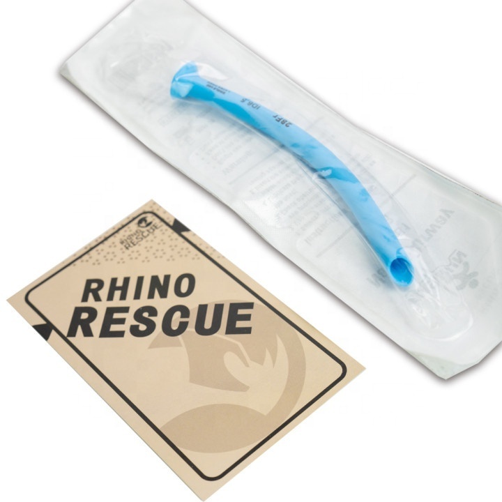 Rhino Rescue Steril Trumpet Nasal Airway With Medical Pvc Nasopharyngeal Tube Disposable Nasopharyngeal Airway