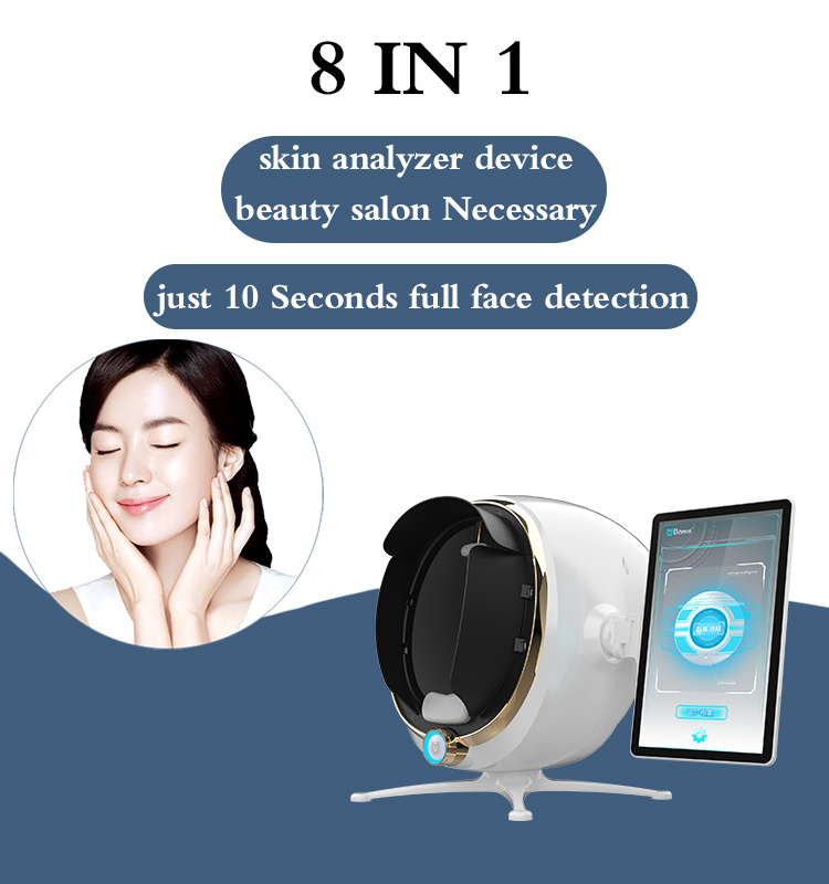 New Arrival Smart 3D Scanner Camera Device Facial Test Skin Analysis Machine Magic Mirror Skin Analyzer Machine