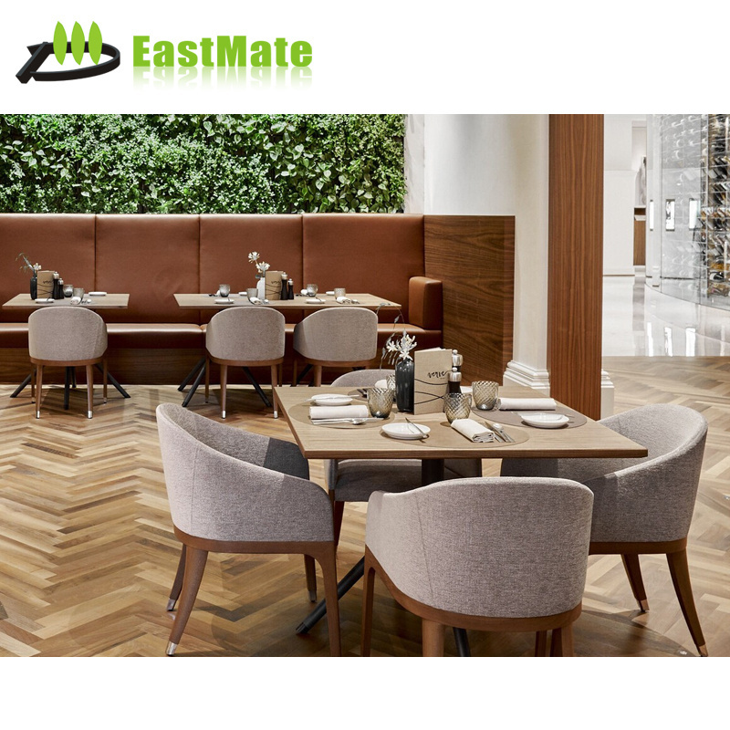 Sofa Furniture Dining Table Set Booth High Quality Wood Modern Restaurant Cafe/restaurant/hotel Seating Dining Fast Food Leather