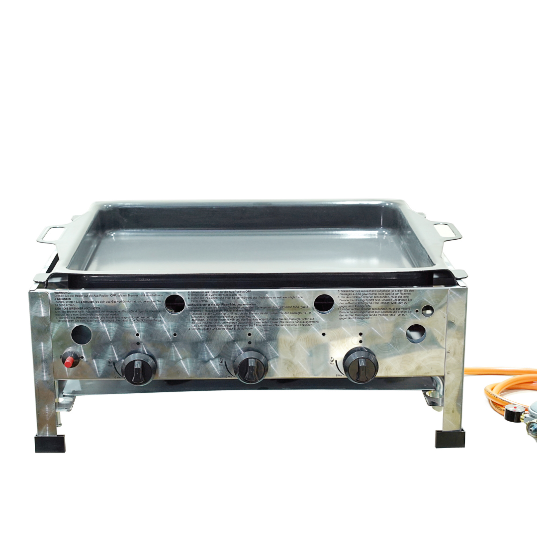 Best Quality Outdoor Party Stainless Steel Barbecue Mini Charcoal Grill Natural Gas Grill 3 Burners