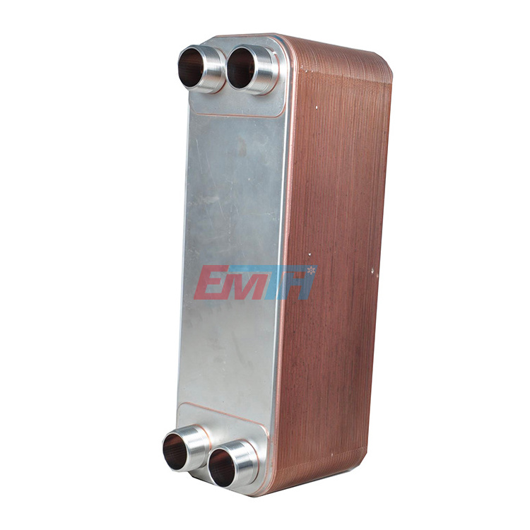 EMTH Stainless Copper Water Cooled Condenser Brazed Heat Exchanger Brazed Aluminium Plate Fin Heat Exchanger