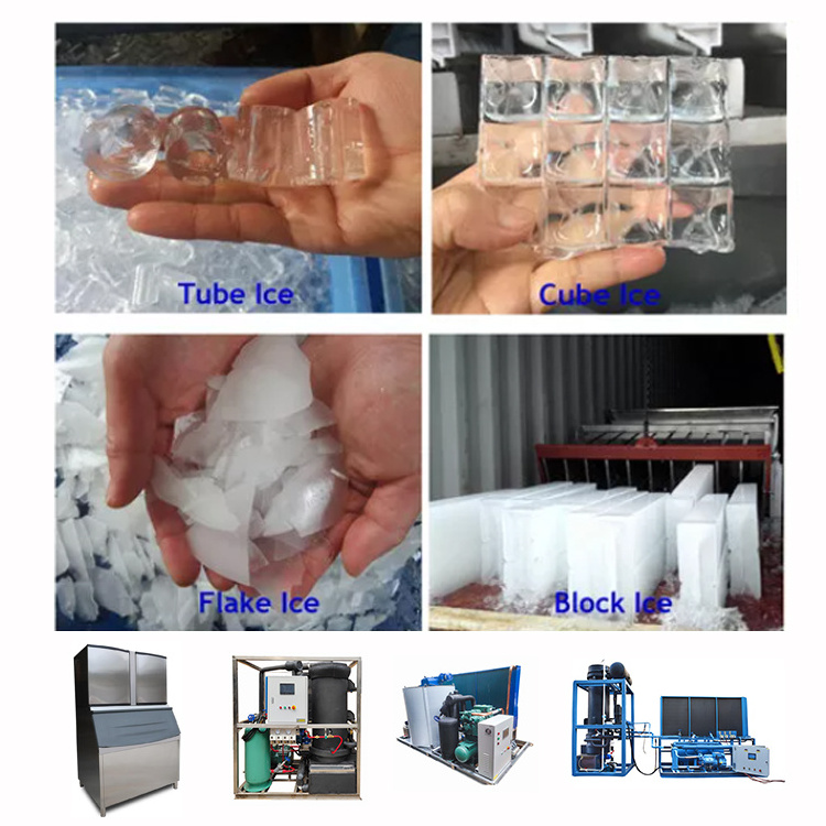 EMTH Cube Tube Flake Industrial Household Ice Maker La maquina de hielo Making Machine a glace 40-1000kgs