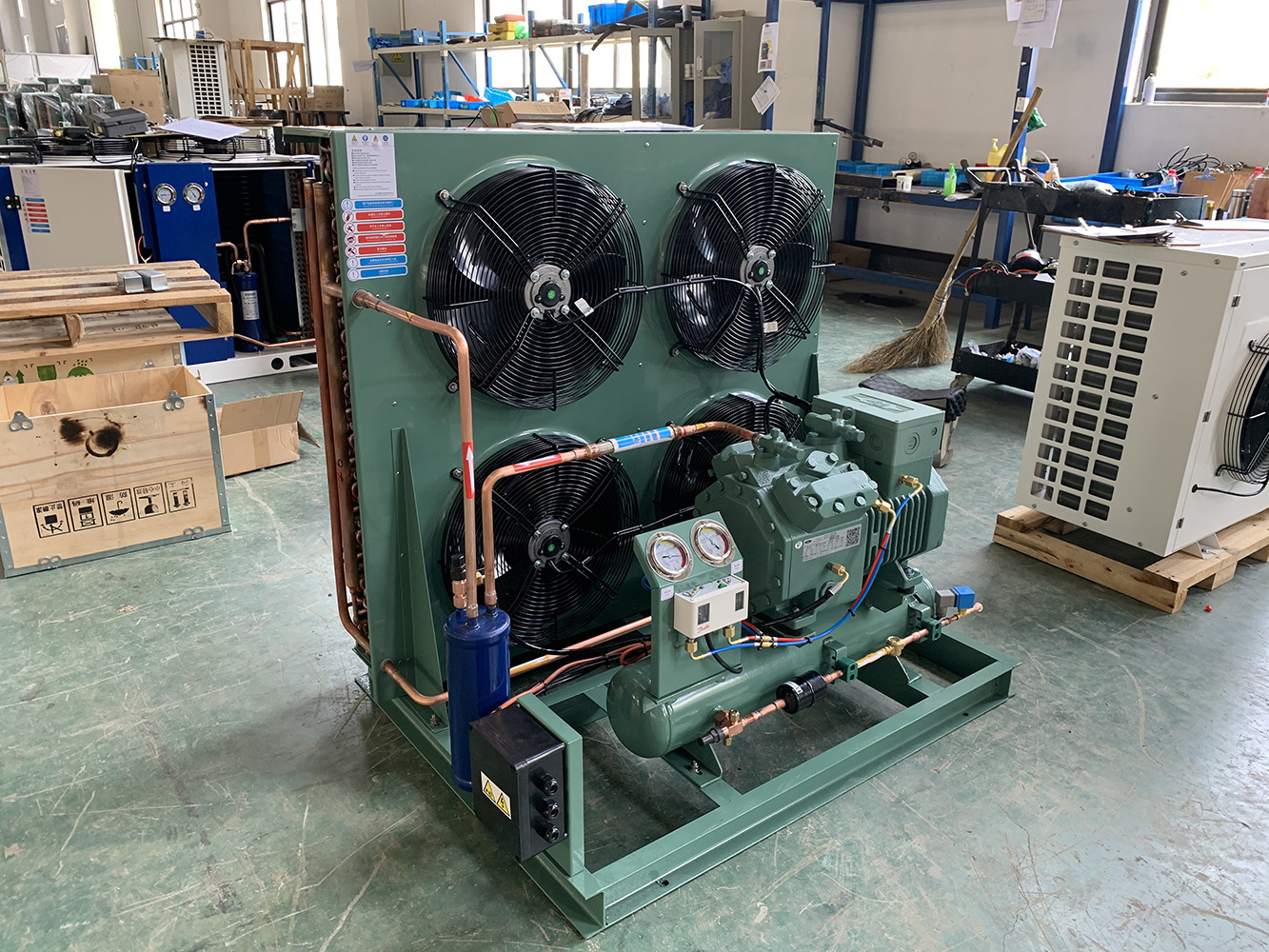 Factory Wholesale Refrigeration Air Cooling Condensing Unit with Compressor for Cold Room Storage