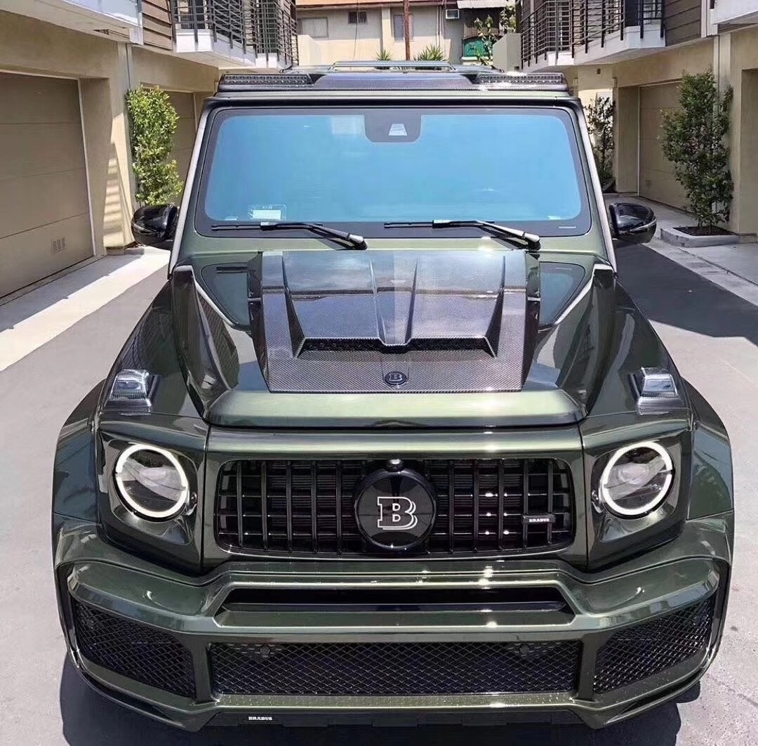 2019-2020 g class  Bra  style w464 pp/ abs/ frp/dry carbon  wide  bodykit carbon fiber hood spoiler spare tyre cover