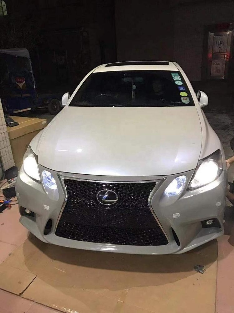 New styling facelift 2005-2011 GS300 CONVERSION KIT TO 2015-2018 FOR LEXUS GS300 body kit for PP MATERIAL GRILLE WITH BUMPER