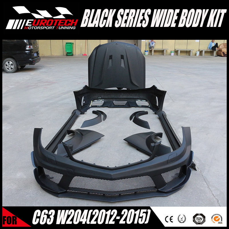 top quality in china black series C63 vath style body kit for w204 c-class merceds bens 2door /4door 2012-2015