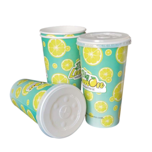 Biodegradable Custom take away disposable super big size 12oz 16oz 22oz 32oz 44oz cold drinks coffee soda paper cups with logo