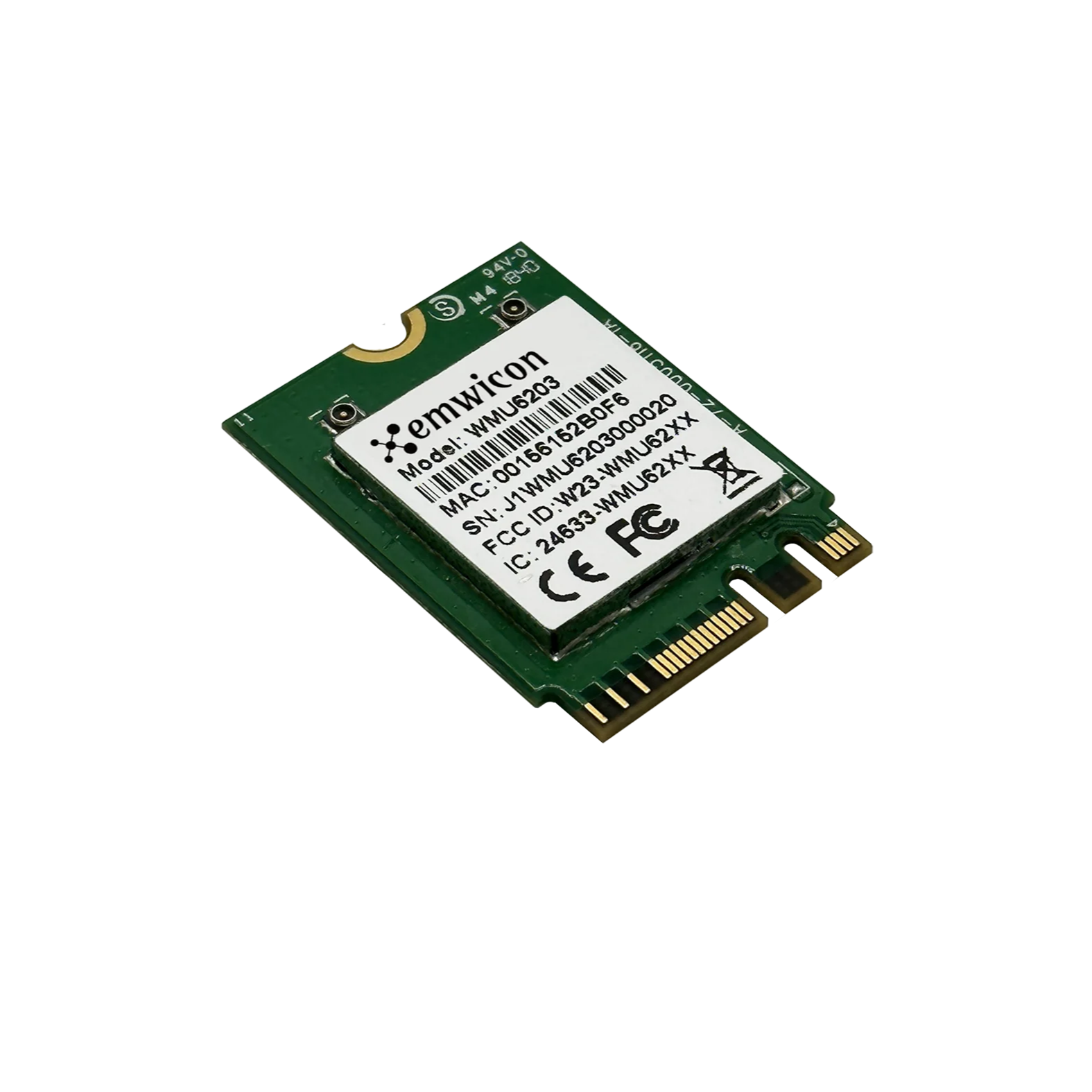 Emwicon WMU6203 Wifi 5 Module USB 2.0(WiFi + BT) RTL8822BU Wifi Module Realtek M.2 2230 A+E  Key