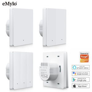 Factory Wholesale Smart Home Wifi Light Switch,1 2 3 Gang Physical push button smart wifi Wall Switch matter smart switch