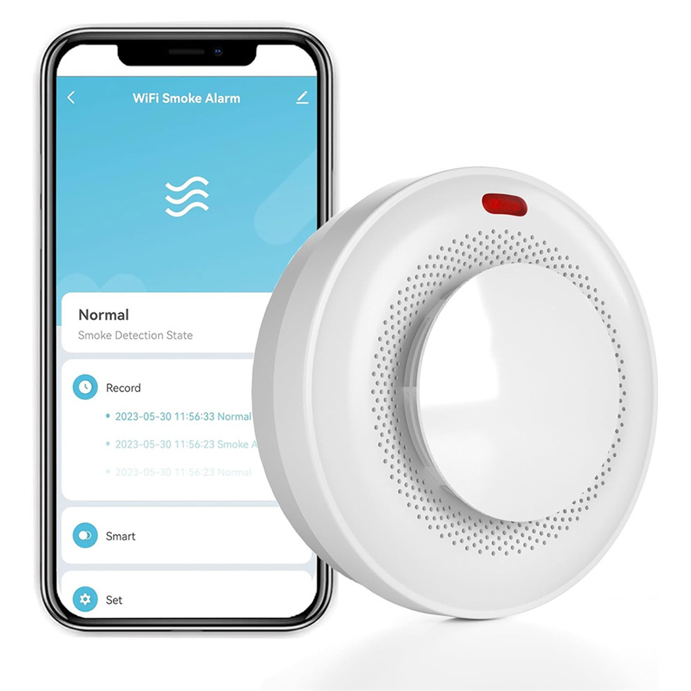 Best-Selling Smart Wifi Photoelectriv Smoke Detector, Wifi Smart Smoke Detector, Wifi Cigarette Smoke Detector