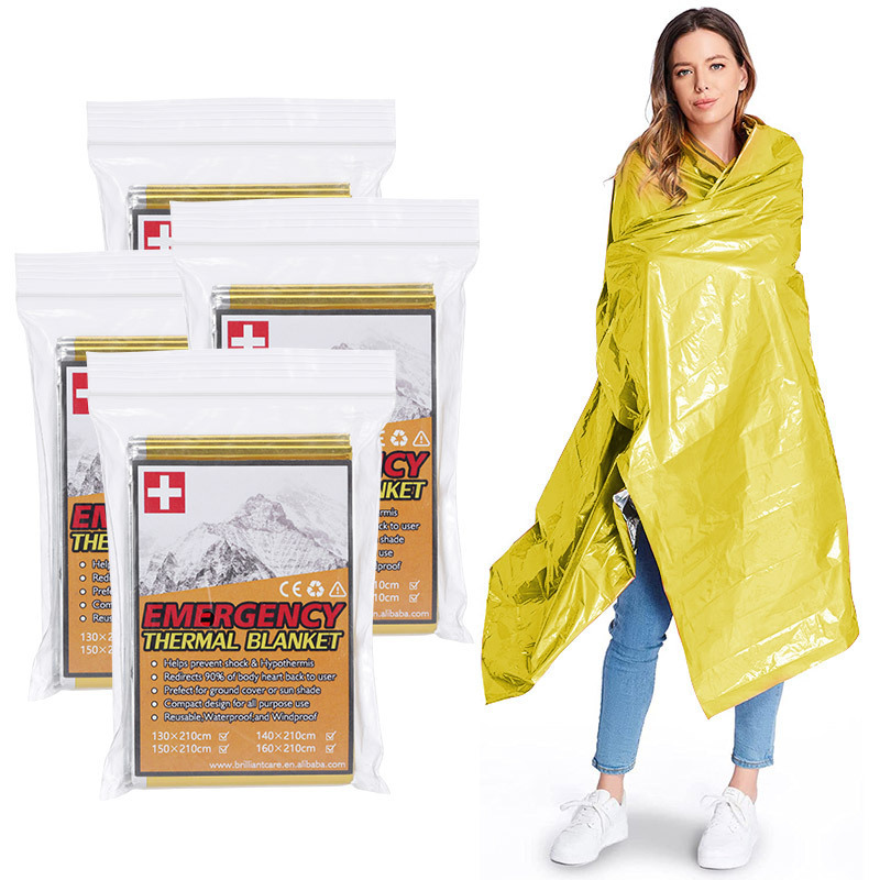 Wholesale Outdoor Survival Emergency Blanket Rescue Mylar Blankets