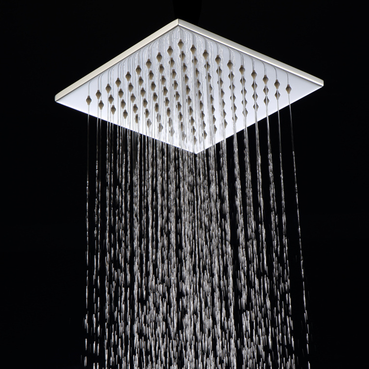 8inch Square Brass Chrome Plated 8mm Top Rainfall Shower Head For Bathroom brass shower head