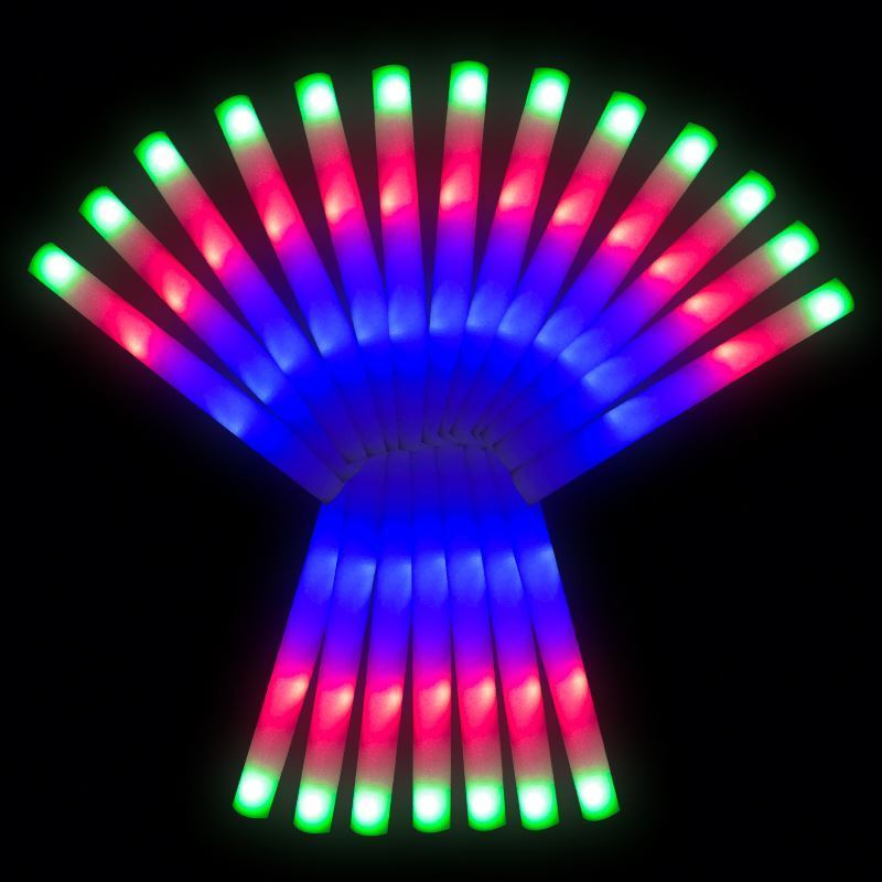 Hot Sale Night Club Led Glow Fluorescent Foam Sticks For Parties And Concert