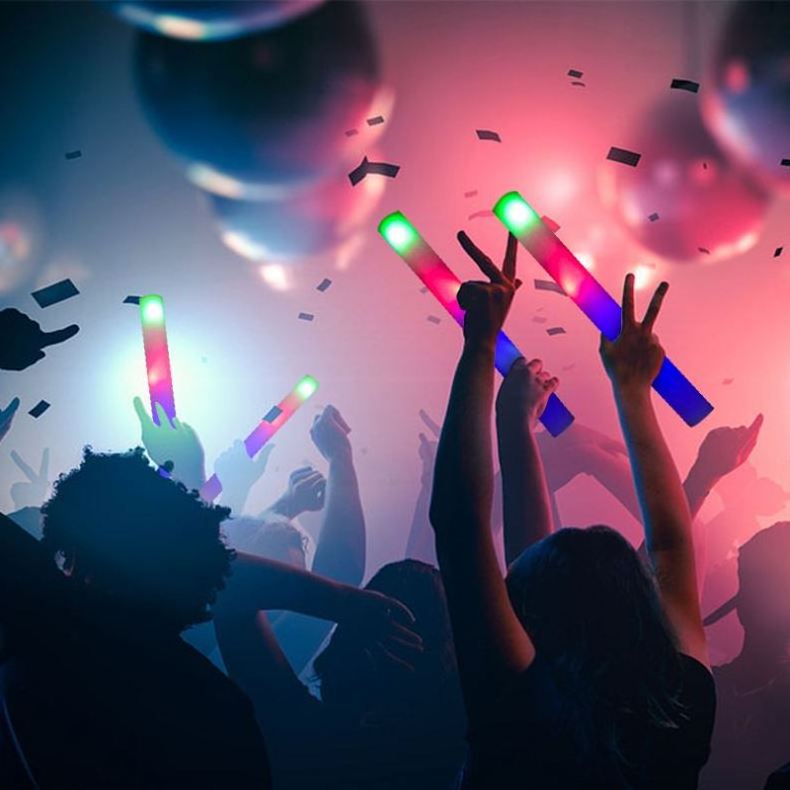 Hot Sale Night Club Led Glow Fluorescent Foam Sticks For Parties And Concert