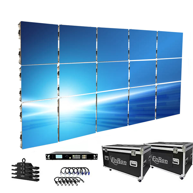 Black LED Display Die Cast 500mm X 500mm LED Panels Booth Festival Event Full Color 10ft X 12ft LED Stage Screen