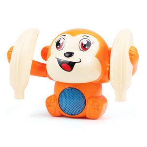 New puzzle funny light music sound control induction monkeys toy electric tumbling monkey toy