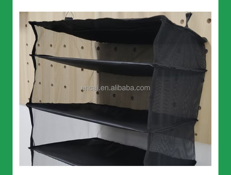 Hanging Closet Organizer and Storage with Dividers 7-Shelf Hanging Shoe Shelves for Closet Wardrobe RV Garment Rack