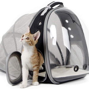 Expandable Cat Backpack Space Capsule Transparent Pet Carrier for Small Dog Pet Carrying Hiking Traveling Backpack