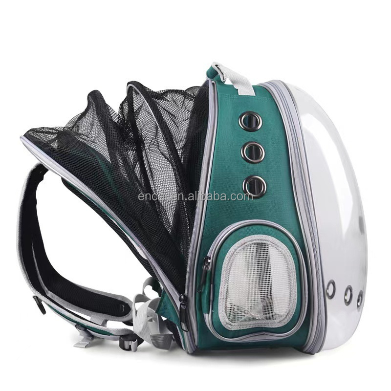 Expandable Cat Backpack Space Capsule Transparent Pet Carrier for Small Dog Pet Carrying Hiking Traveling Backpack