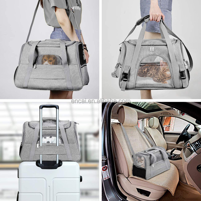 Cat Carrier Airline Approved Puppy Dog Carriers Pet Carrier for Small Medium Dogs Small Pet Foldable