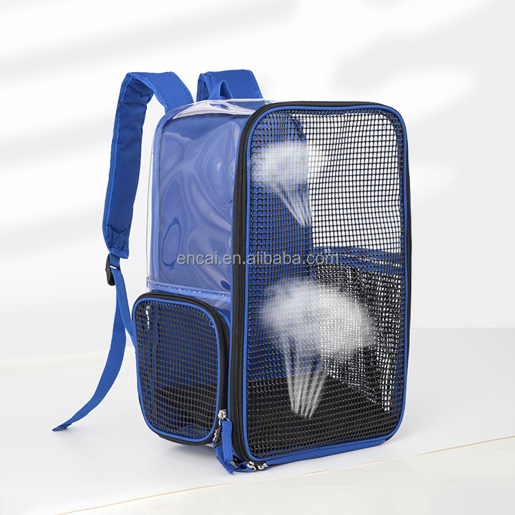 Pet Cat Dog Backpack Carrier Travel Hiking Mesh Front Dog Backpack Carrier for Cat Rabbit Animal Breathable Clear