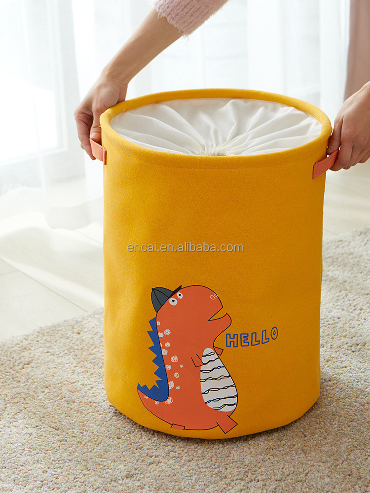 Homewares Small Cute Dinosaur Basket for Baby Diaper Organizer Baby Laundry Baskets Nursery Storage Kids Room Organizer