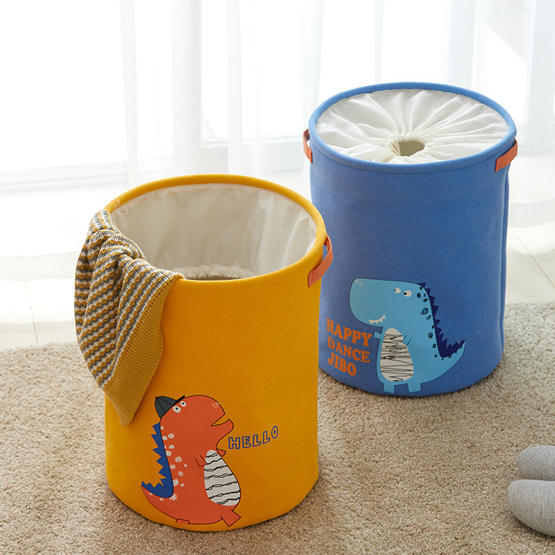 Homewares Small Cute Dinosaur Basket for Baby Diaper Organizer Baby Laundry Baskets Nursery Storage Kids Room Organizer