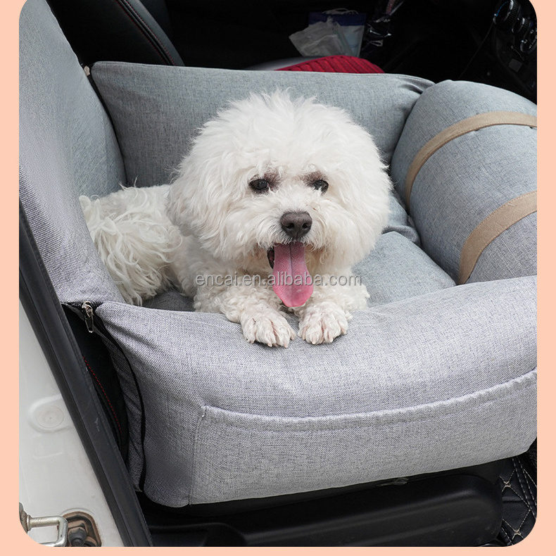 Dog car Booster seat for Small Medium Large Dogs Cats pet Travel Booster seat Safety Car Seat with Storage Dog car Bed Dual